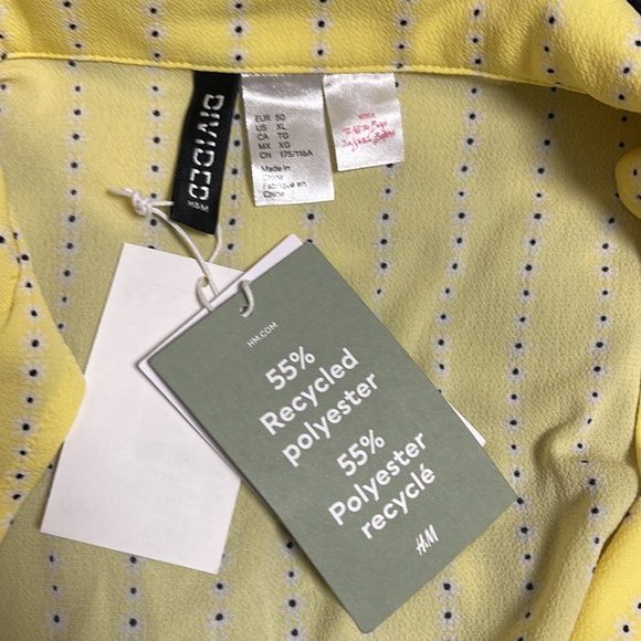 Brand new H&M Yellow midi dress. Size X-Large - Picture 3 of 4